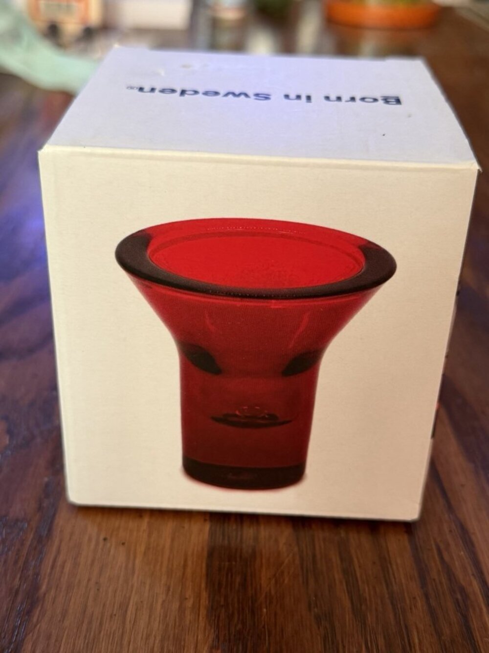 Lumi Candleholder By Johannes Lindner Red From Sweden